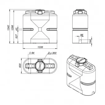 Емкость для воды Экопром S 750