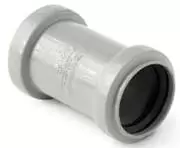 Муфта двухрастраструбная с упором для внутренней канализации ПП 32 мм 