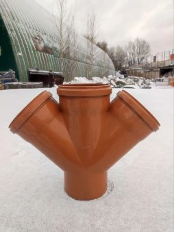 Крестовина для наружной канализации ПП 160x160x160/45*