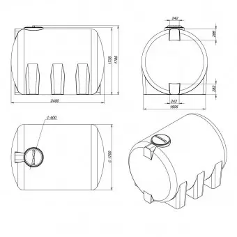 Емкость для воды Экопром H 5000