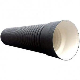 Труба гофрированная Ø630/548 мм L=6м с раструбом, SN8, черный