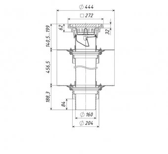 Кровельная воронка ТП-10.616.1