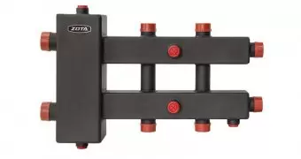 Гидрострелка с коллектором Zota, горизонтальная, 3 контура, до 70 кВт