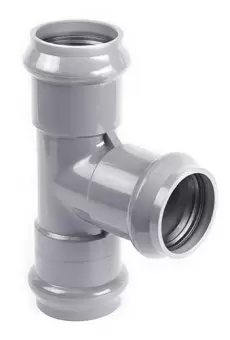 Тройник напорный трехраструбный НПВХ 400x400/90*