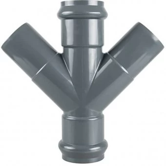 Крестовина двухраструбная напорная НПВХ 110x110x110/45*