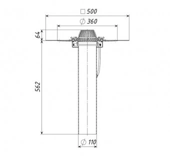 Воронка кровельная ТП-01.100/6/B-Э