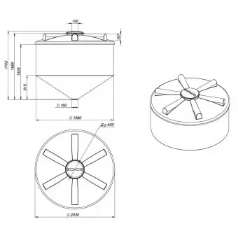 Емкость для воды Экопром ФМ 3000