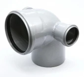 Спецотвод для внутренней канализации ПП 110/87* с выходами 50 мм (левый + правый) Flextron