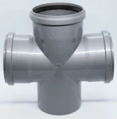 Крестовина одноплоскостная для внутренней канализации ПП 110x110x110/87* Flextron