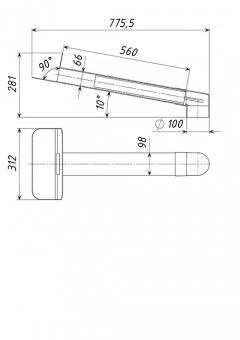 Воронка парапетная ТП-01.П.ПВХ