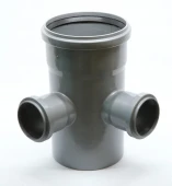 Крестовина двухплоскостная для внутренней канализации ПП 110x50x50/87* Flextron