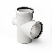 Крестовина одноплоскостная для внутренней канализации (малошумная) ПП 110х110х50/87