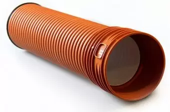 Труба гофрированная Ø200 мм (бухта 40м)