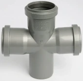 Крестовина одноплоскостная для внутренней канализации ПП 50x50х50/87* Flextron