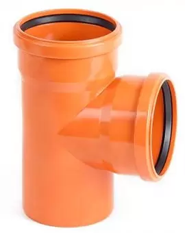 Тройник для наружной канализации НПВХ 250/110/90