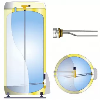 Накопительный водонагреватель OSO S 200, 3 кВт