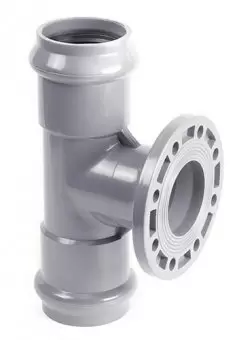 Тройник напорный с НПВХ фланцем 225x200