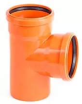 Тройник для наружной канализации НПВХ 315/200/90