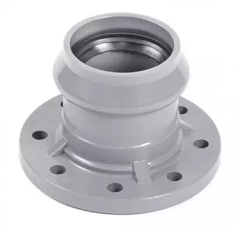 Патрубок напорный раструбный с НПВХ фланцем 225x200