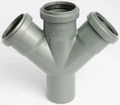 Крестовина одноплоскостная для внутренней канализации ПП 50x50х50/45* Flextron