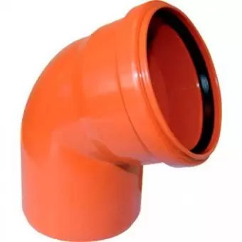 Отвод для наружной канализации НПВХ 160/67