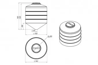 Емкость для воды Экопром ФМ 500
