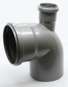 Спецотвод для внутренней канализации ПП 110/87* с выходом 50 мм (прямой (вверх)) Flextron