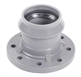 Патрубок напорный раструбный с НПВХ фланцем 315x300