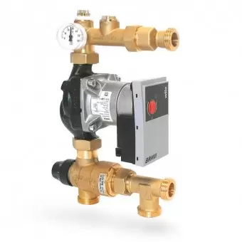 Насосно-смесительный узел Bravi с насосом Grundfos UPM3 Hybrid 15/70, диапазон регулирования темпера