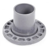 Патрубок напорный гладкий с металлическим фланцем 315x300