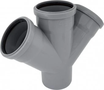 Крестовина одноплоскостная для внутренней канализации ПП 110x110х110/45* Flextron