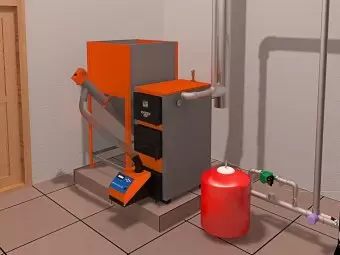 Пеллетный котел Куппер ПРО-42 с горелкой Комфорт-42 и бункером 350 л