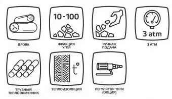 Твердотопливный котел Zota Тополь-М 80