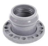 Патрубок напорный раструбный с металлическим фланцем 225х200