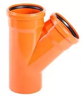 Тройник для наружной канализации НПВХ 315/160/45