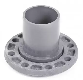 Патрубок напорный гладкий с металлическим фланцем 225x200