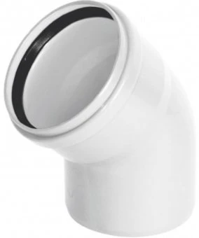 Отвод для внутренней канализации (малошумный) Шумэкс НПВХ 50/45