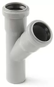 Тройник для внутренней канализации ПП 32x32/45*