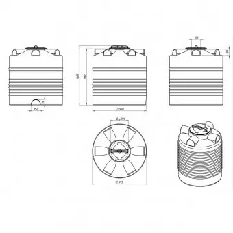 Емкость для воды Экопром ЭВЛ 500