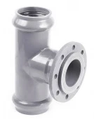 Тройник напорный с металлическим фланцем 225x160