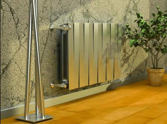 Биметаллический радиатор Royal Thermo PianoForte 500/Silver Satin, 8 секций