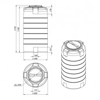 Бак для воды Экопром T 300