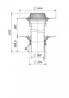 Кровельная воронка ТП-09.160-Э