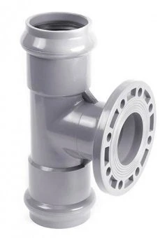 Тройник напорный с НПВХ фланцем 160x150
