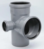 Крестовина двухплоскостная для внутренней канализации ПП 110x110x50/87* левая Flextron