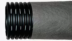 Дренажная труба 110 мм в фильтре, с перфорацией (бухта 50 м)