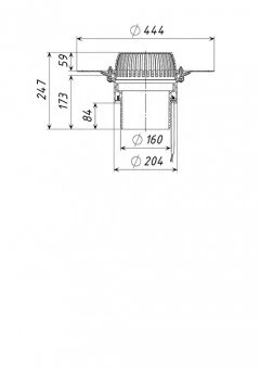 Воронка кровельная ТП-01.160-Э