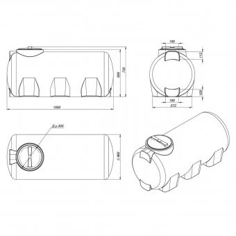 Емкость для воды Экопром H 500