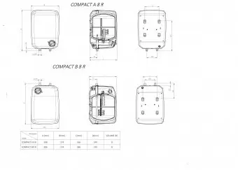Бойлер Metalac Compact B 8 R