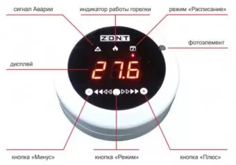 Панель управления ZONT МЛ-726